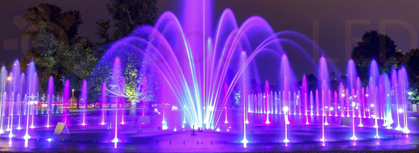 Fountain nozzle led lights